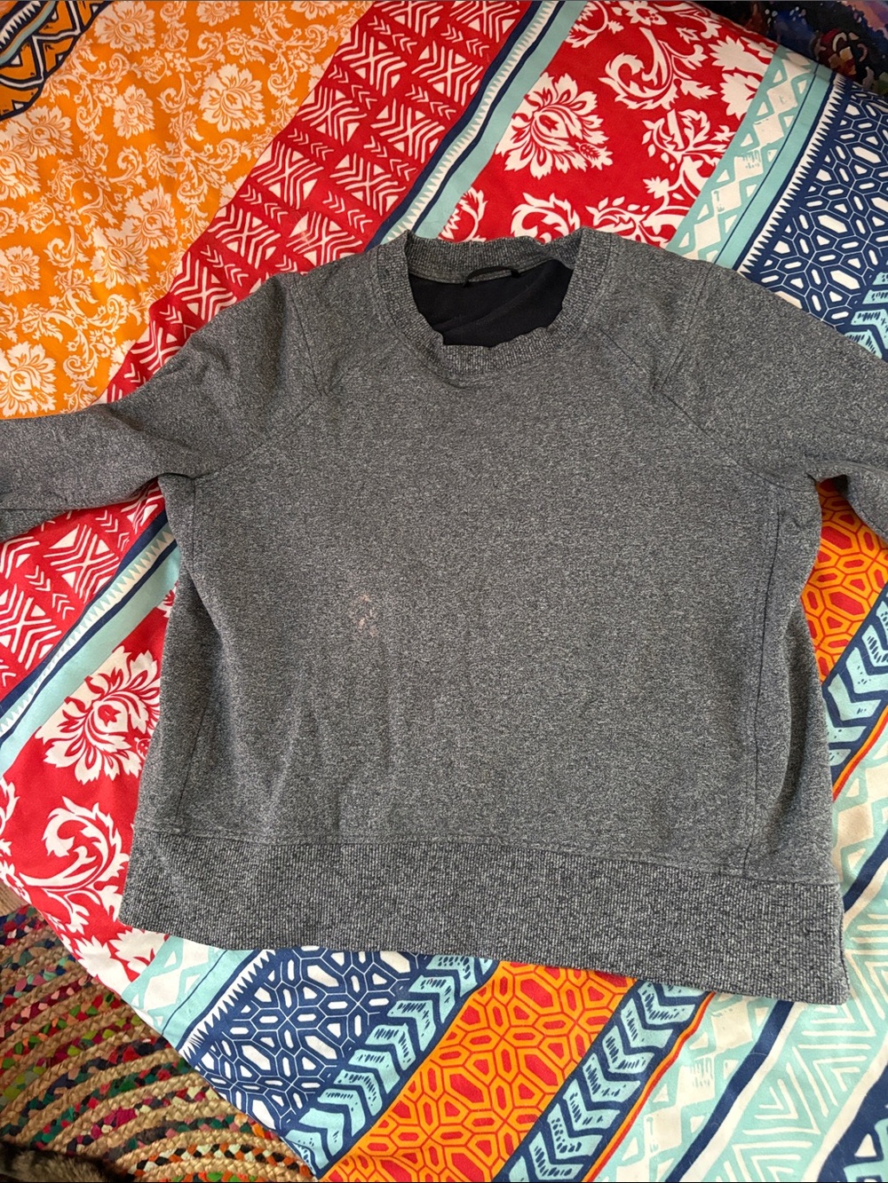 lululemon athletica  Gray Crew Sweatshirt